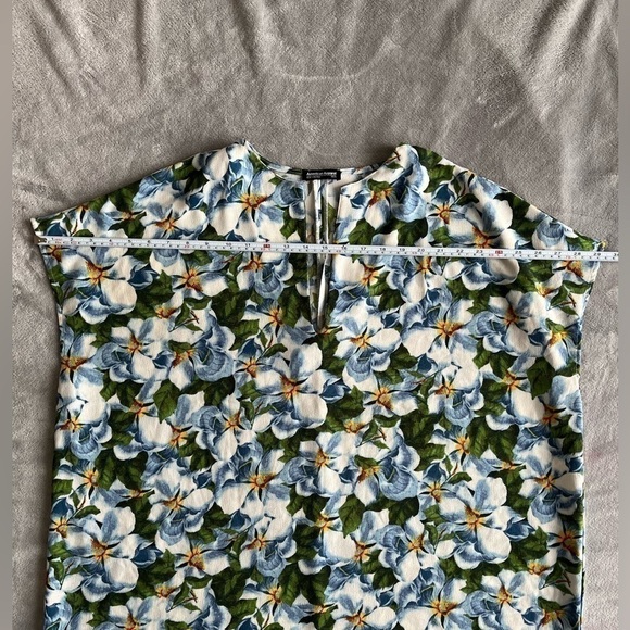 𝅺AMERICAN Apparel Tropical Floral Shift Dress XS/S - Picture 6 of 9